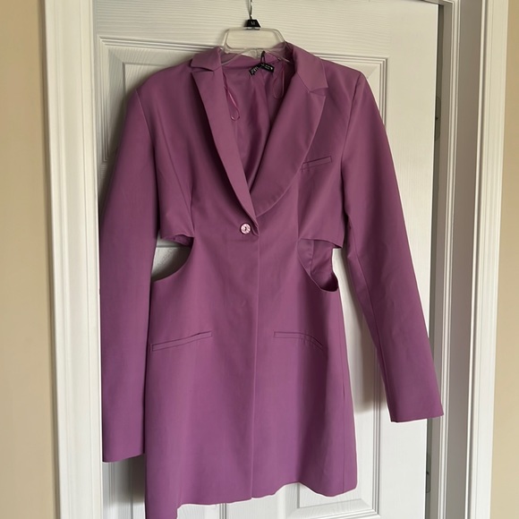 zara purple blazer dress Zara | Dresses | Blazer Dress